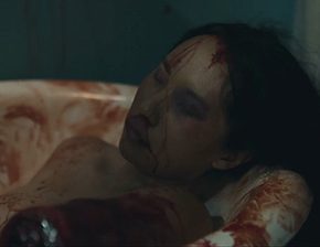 Death fetish scene #1209 (nude dead woman, dismembering a dead body)