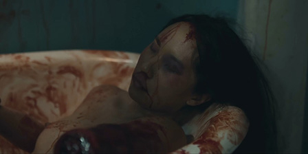 Death fetish scene #1209 (nude dead woman, dismembering a dead body)