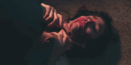 Death fetish scene #1216 (strangled, dead woman)