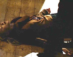 Death fetish scene #1218 (stabbed, murdered with an axe)