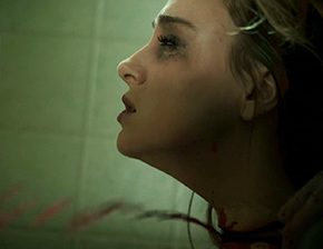 Death fetish scene #1228 (cut throat, throat slit, dead woman)