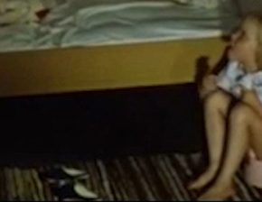 Little girl urinates