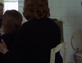 Girl morning urinates