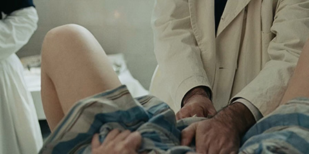 Brutal gyno exam at a psycho clinic