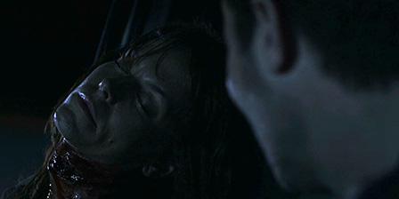 Death fetish scene #1247 (throat slit, cut throat, dead woman)