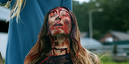 Death fetish scene #1255 (throat slit, cut throat)