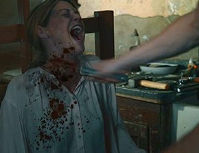 Death fetish scene #1263 (cut throat, throat slit, dead woman)