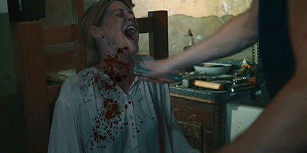 Death fetish scene #1263 (cut throat, throat slit, dead woman)