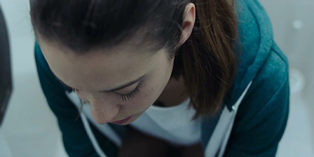 Maria Pedraza pregnant test pissing