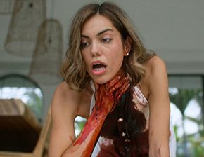 Death fetish scene #1278 (cut throat, throat slice, suicide)