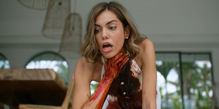 Death fetish scene #1278 (cut throat, throat slice, suicide)