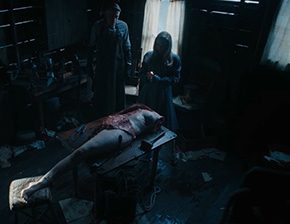 Death fetish scene #1283 (dead woman, disembowelment)