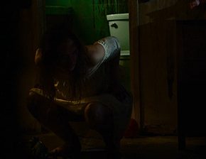 Demon woman urinates