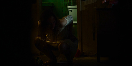 Demon woman urinates