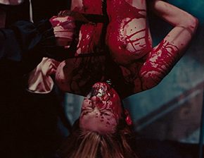 Death fetish scene #1306 (hanged upside down, dismemberment alive)