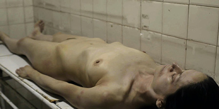 Death fetish scene #1326 (naked dead woman, morgue dead body)