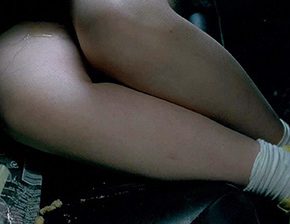 Girl panty pee from fear