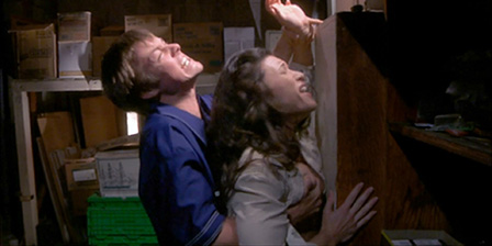 Raped by standing in the back room of a store