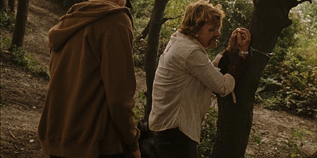 Tied to tree and raped