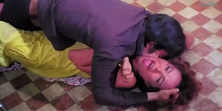 Raped in front of underage daughter