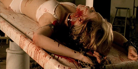 Death fetish scene #1375 (cut throat, throat slice, dismembering alive )