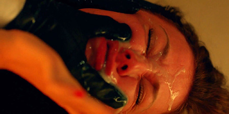 Death fetish scene #1386 (choking on vomit, dead woman)