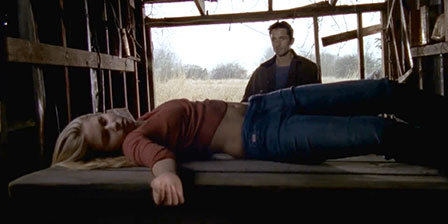 Death fetish scene #1416 (strangled, dead woman)